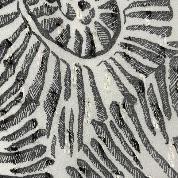 Black and White Fossil Nautilus Shell Blouse - Picture 2 of 2